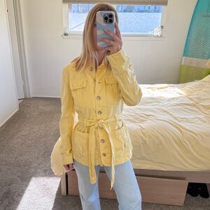 Butter Yellow Women's Belted Jacket